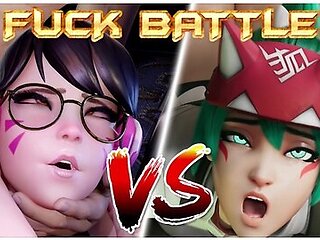 Car Toon - [hmv] Kiriko Vs D.va - Fuck Battle - Rondoudou Media
