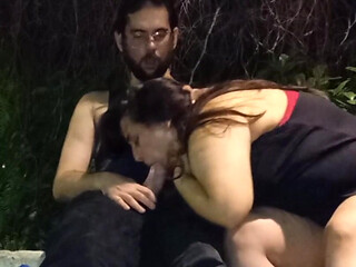 I meet young girl with huge tits in the park and we have sex