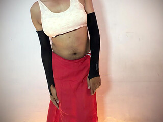 Close-up Interactive show of 18 year old stepmother. She's removing her clothes for her village boyfriend. Homemade