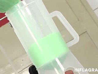 Liquid filled ass fucking - Inflagranti