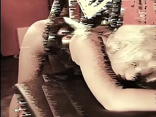 Blonde BDSM Babe Dominates Cock in Red Room Cage