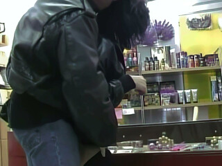 He Fucks the Saleswoman in the Sex Shop While Buying a Porn Dvd
