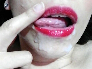 Facial on Makeup! Cleaning It up and Swallowing