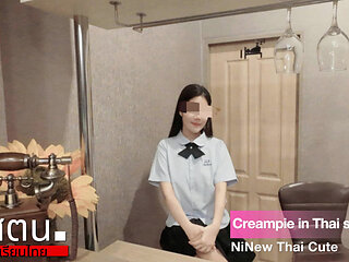 Thai students High school student in front of the mirror before going to school NiNewThai