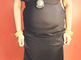 Indian bbw wife showing her figure