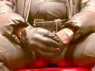 Leather Muscle BBC Cock Titplay