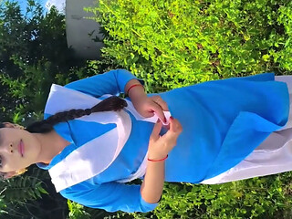 Indian School Girl Outdoor Anal sex And Cum On Uniform