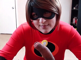 Elastigirl's sexy persuasion leads to a hot encounter