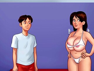 Fucking cartoons, big tits natural, video game