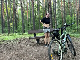 A bike ride in the park ended with anal creampie. That&rsquo_s how we celebrated her birthday.