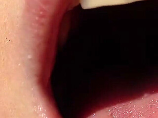 My Lips and Tongue Closeup