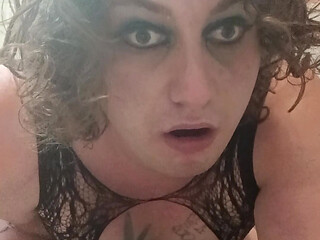 Sissy Danielle really loving the vibrator
