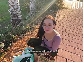 Helped a Hot Brunette and She Thanked Me Well