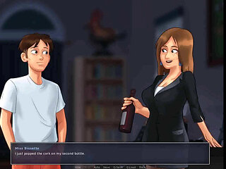 Summertime saga: college guy is having sex with his French professor in her office ep 120