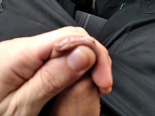 Horny Guy Sticks His Finger in and Plays with the Foreskin, Ends with a Big Squirting Cumshot
