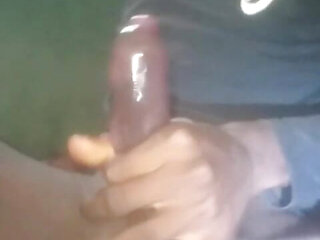 Watch me masturbating with a condom.
