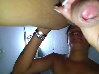 licking my husband nipples and jerking him off then he rimjob my ass before i rimjob his ass and finger fuck his anal hole