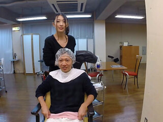 At the Salon Where Her Eyes Meet Mine a Little Too Often