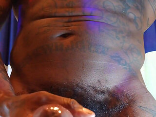 BBC Worship Hallelujah Johnson (Just Another Big Dick For Your Body Count) Tall Dark Chocolate Muscles Tattoos Hairy BBC Hallelu