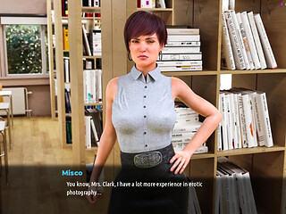 MILFs of Sunville by L7team - Sexy Teacher Has a Library Encounter, Creampie Between the Book 76