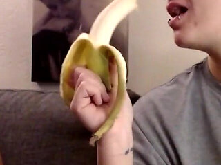 Lesbian Eating Bananas