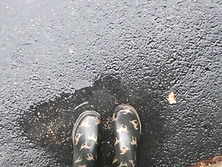 Rainy Day Play in Boots