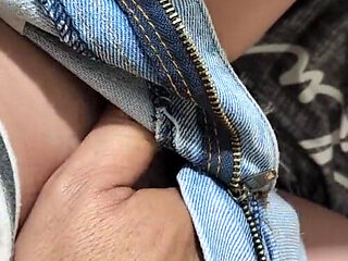 Fingering My 19 Year Old Girlfriend in Her Tight Jeans