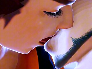 Passionate Gay Lovers in Red Sports Car - 3D Hentai