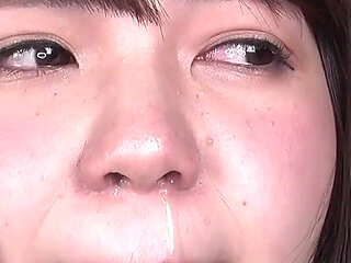 Thick, Salty, Transparent: Yuzu Shinkawas Snot in POV Close-up