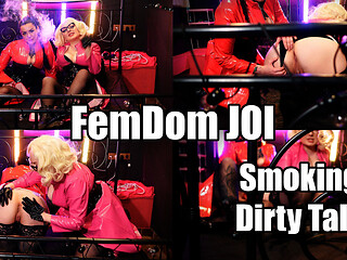 FemDom smoking JOI and rude dirty talk