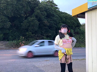 Roadside Exposure Tuck Masturbation