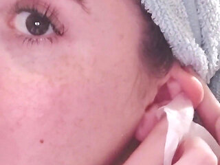 My ear cleaning routine starts with cotton swabs and then gauze.