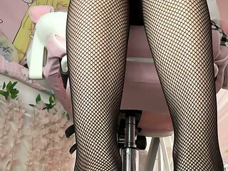 Blue-haired, Fishnets on, Home Alone