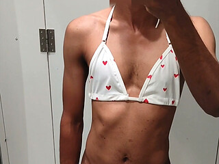 Nude at trail room