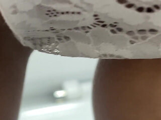 Close-up Peeing Compilation in Public Toilets! Showing Dirty Pads! POV!