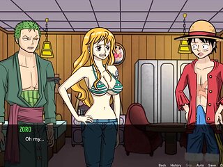 Nami from One Piece gets animated in a wild hentai scene