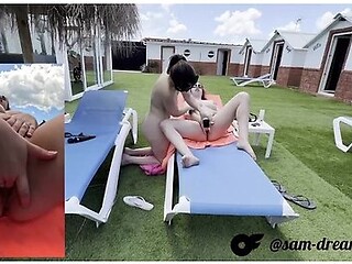 Straight Friend's Vacation Deal: Lesbian Fuck