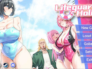 EP-5"LIFEGUARD HOLIC GAMEPLAY!NTR! HENTAI GAME! I fuck my employee and her bestfriend!