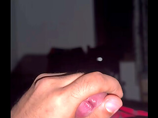 Stroking my big dick for sex
