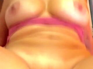 Big boobs milf masturbates with her dildo