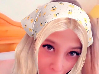Latina Sucking Big Cock with Snap Filter
