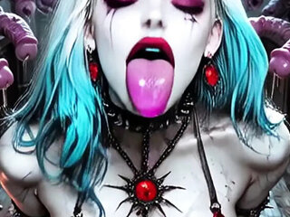 AI Dungeon Sluts 62: Elizabeth The Vampire Queen Blowjob & Big Tits Fantasy Gangbang