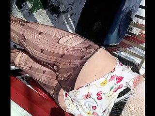 Outside Wearing Womens Panties