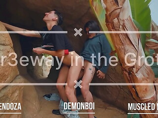 Threeway in the grotto at CasaMaxxx with these two studs VersVersaceBoi MuscledMadison Full scene dropping in April