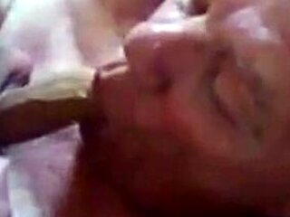 Big-Cock Guy Ass-Rimming His Crossdresser Partner
