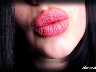 Cum with me everyday during 1 month! Day 7 - lip tease & worship