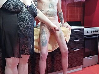 When She Saw My Boner, She Started Jerking off and Sucking My Cock Until I Cum