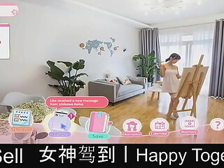 Visual Novel GF and her BF play a quirky dating sim