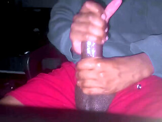 25 Year Old Black Stud'_s Morning Cum Release