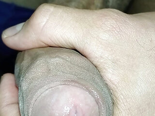 HOT HAIRY COCK, INTENSE MASTURBATION CLOSE-UP, BIG AND DINGY PENIS, WET COME AND SUCK IT